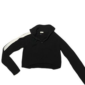 ♡brandy melville/john galt cropped quarter zip sweater♡